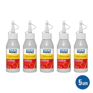 Kit 5 Unidade Cola de Silicone 60ml - Tekbond