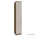 Ver imagem 2 de Guarda Roupa Modulado 01 Porta com Prateleiras 245cm Altura Setiba - Carvalho/offwhite