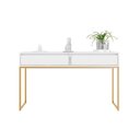 Ver imagem 5 de Aparador Buffet Deluxe Industrial Corredor - Branco Dourado