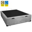 Ver imagem 6 de Cama Box Baú Casal Suede Sereneprime Cinza 138x188x44