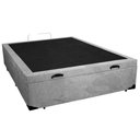 Ver imagem 1 de Cama Box Baú Casal Suede Sereneprime Cinza 138x188x44