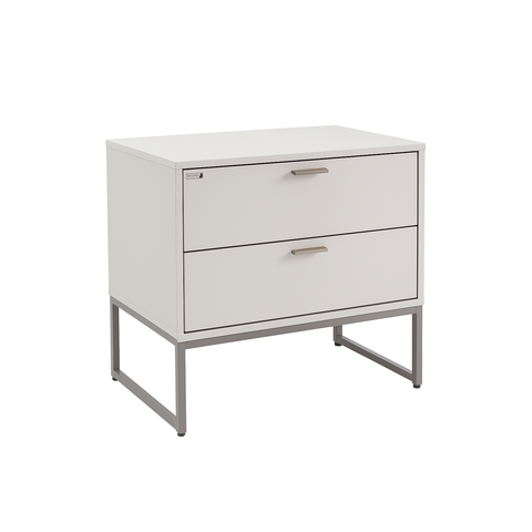 Mesa de Cabeceira em Mdf Pé de Ferro 2g 60 Cm