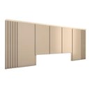 Ver imagem 1 de Cabeceira Cama King Ripada 3,0m Tn 100% Mdf Casa Lar Cor:titânio