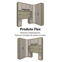 Ver imagem 6 de Guarda Roupa Dormitório Modulado Master Solteiro Canto - Avelã e Ártico Rústico - Roupeiro Luciane M