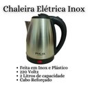 Ver imagem 2 de Chaleira Jarra Elétrica Inox 2litros 220v Polak