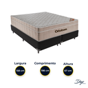 Ver imagem 3 de Cama Box Bipartido Queen Preto e Colchão Airtech Springpocket Molas Ensacadas Ortobom