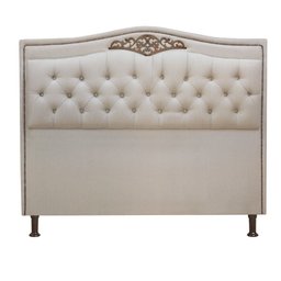 Cabeceira Estofada Holanda 1,40 Casal Linho Capuccino - Star Confort Cabeceira Holanda Confortavel Q - 2