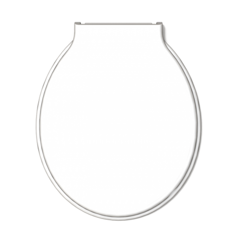 Assento Tampa para Vaso Sanitário Oval Almofadado Especial Econômico Cor Branco Durín