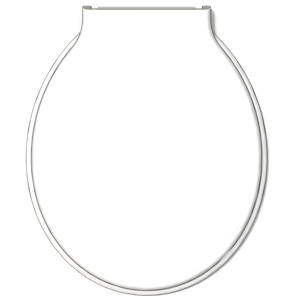 Assento Tampa para Vaso Sanitário Oval Almofadado Especial Econômico Cor Branco Durín