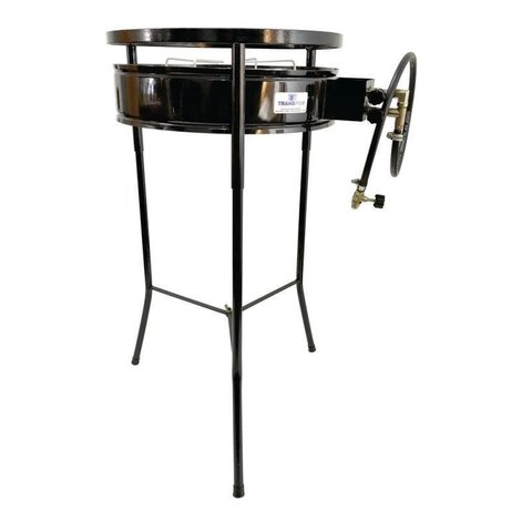 Fogareiro Redondo Duplo com Tripé