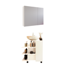 Ver imagem 4 de Kit para Pia de Coluna Gabinete Classic e Espelheira Klein - Branco