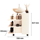 Ver imagem 6 de Kit para Pia de Coluna Gabinete Classic e Espelheira Klein - Branco