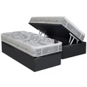 Ver imagem 1 de Cama Box Baú Solteiro: Colchão Molas Ensacadas Castor Pocket Super Luxo Látex SLX + Base CRC