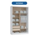 Ver mais imagens de Guarda-Roupa Rubi New 2 Portas de Correr Infinity Branco/Blush/Pistache