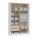 Ver imagem 2 de Guarda-Roupa Rubi New 2 Portas de Correr Infinity Branco/Blush/Pistache