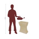 Ver imagem 4 de Vaso Planta 50x25 Jardineira Floreira Suporte Polietileno BGPLASTICOS V550S MARROM CAFE 003