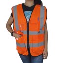 Ver imagem 4 de Colete Sinalizador Faixa Refletiva Epi Segurança Trabalho Blusao Fluorescente Bolso Ziper Porta