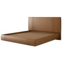 Ver imagem 1 de Cama King Flutuante com Cabeceira 195cm Lyra Sintético Camel S05 - Mpozenato