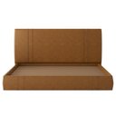 Ver imagem 5 de Cama King Flutuante com Cabeceira 195cm Lyra Sintético Camel S05 - Mpozenato
