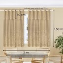 Ver imagem 5 de Cortina Renda Cozinha Tulipa Marrom 2,00LARG X 1,50ALT