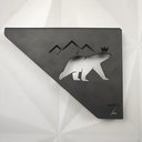 Ver imagem 5 de Mãos Francesas Pretas Ornamentadas em Aço Urso 20cm Decorativas Zarg