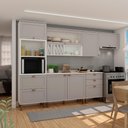 Ver imagem 1 de Cozinha Modulada Cristal 330cm Provençal Completa 100% Mdf Cor:fendi com Branco