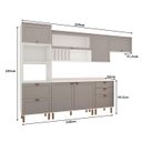 Ver imagem 4 de Cozinha Modulada Cristal 330cm Provençal Completa 100% Mdf Cor:fendi com Branco