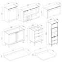 Ver imagem 5 de Cozinha Modulada Cristal 330cm Provençal Completa 100% Mdf Cor:fendi com Branco