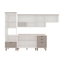 Ver imagem 3 de Cozinha Modulada Cristal 330cm Provençal Completa 100% Mdf Cor:fendi com Branco