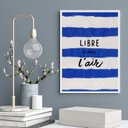 Ver imagem 2 de Quadro Decorativo Livre como o Ar 24x18cm - com Vidro:moldura Preta