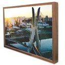 Ver imagem 4 de Quadro Decorativo Caixa Cidade São Paulo - Ponte Estaiada Tacolado Moldura Caixa 3cm Madeira sem Vid