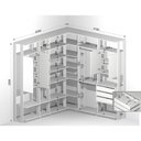 Ver imagem 3 de Closet Modulado 2 Portas 3 Gavetas Expresso