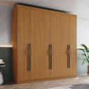 Ver imagem 7 de Guarda-Roupa Casal 6 Portas e 2 Gavetas Dominic Marrom/Cinamomo