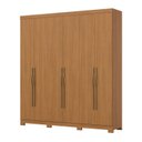 Ver imagem 1 de Guarda-Roupa Casal 6 Portas e 2 Gavetas Dominic Marrom/Cinamomo
