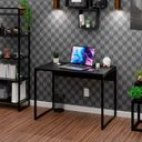 Ver imagem 1 de Escrivaninha Escritório Notebook Office Industrial 90cm - Preto