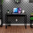 Ver imagem 2 de Escrivaninha Escritório Notebook Office Industrial 90cm - Preto