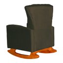 Ver imagem 3 de Poltrona Decorativa Melinda Balanço Vovo Suede Marrom - Fm