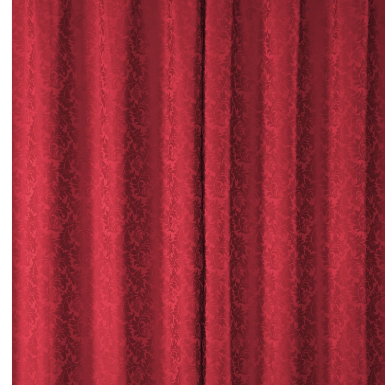 Cortina Sala Jacquard 2.80m X 1.70m Semi Blackout Requinte Varão Simples:Vermelho - 3