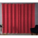 Ver imagem 1 de Cortina Sala Jacquard 2.80m X 1.70m Semi Blackout Requinte Varão Simples:Vermelho