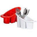 Ver imagem 6 de Kit Escorredor Talheres C/ 3 Divisorias + Rodo de Aluminio para Pia Rodinho 15cm - Panami