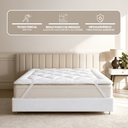 Ver imagem 2 de Kit Pillow, Capa Protetor de Colchão Casa Dona Top 400 Fios Hipoalérgico Super Macio Solteiro, Casal