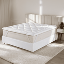 Ver imagem 1 de Kit Pillow, Capa Protetor de Colchão Casa Dona Top 400 Fios Hipoalérgico Super Macio Solteiro, Casal