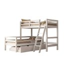 Ver imagem 6 de Cama Treliche em L com Auxiliar Solteiro Madeira:Branco