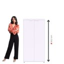 Ver imagem 6 de Armário Alto para Escritório com Portas Pivotantes PE40 Branco
