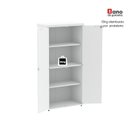 Ver mais imagens de Armário Alto para Escritório com Portas Pivotantes PE40 Branco