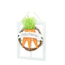 Ver imagem 1 de Placa Decor Feliz Pascoa com Cenoura Laranja e Marrom