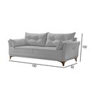 Ver imagem 3 de Sofá 3 Lugares Living M-97 Veludo Martins Cinza