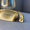 Ver imagem 4 de Kit 10 Puxadores Ouro Velho 2773 Quebec Concha Móveis Armários Gavetas Torralba