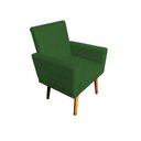 Ver imagem 2 de Poltrona Decorativa Nina com Rodapé Suede Verde