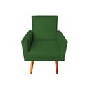 Ver imagem 1 de Poltrona Decorativa Nina com Rodapé Suede Verde